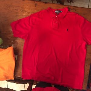 Red Polo shirt
